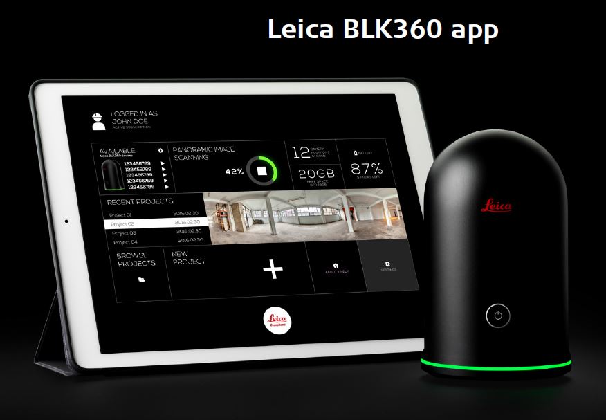Leica BLK360 App screenshot